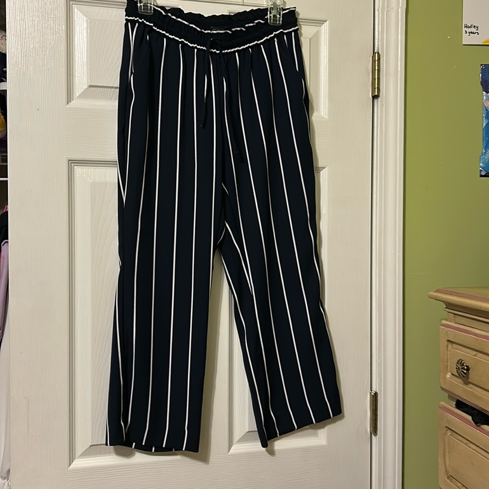 Ann Taylor Wide Leg Crop Pants